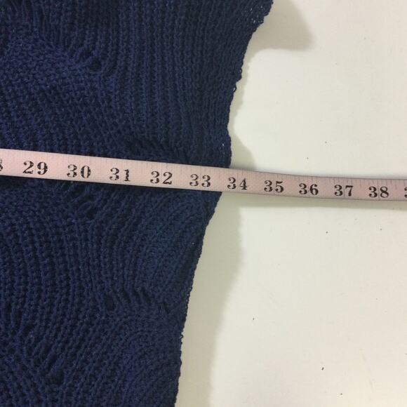 BLOOMCHIC 22-24 3X Plus Blue Cut-Out Solid V-Neck Swimsuit Coverup NEW B31 - Picture 6 of 8